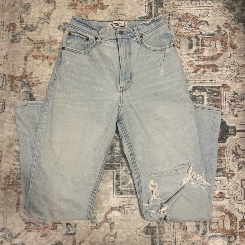 Light Blue Distressed Women's Jeans
